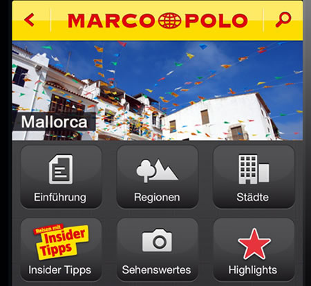 MARCO POLO Travel Guides App jetzt auch für Urlaubsregionen