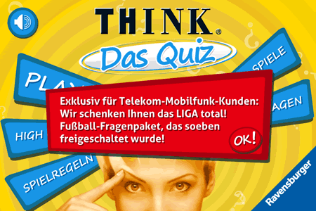 THINK® Das Quiz Frage-Antwort-Spiel App von Ravensburger 