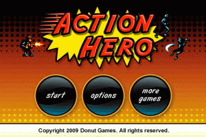 Action Hero - Drücke auf "Start"