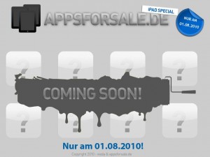 AppsForSale - iPad-Aktion am 1. August 2010