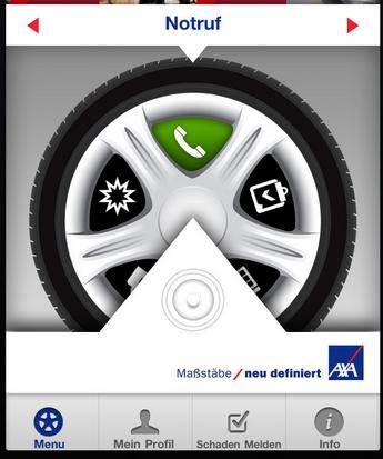 AXA App für Autofahrer mit Update