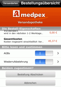 medpex-App - Checkout